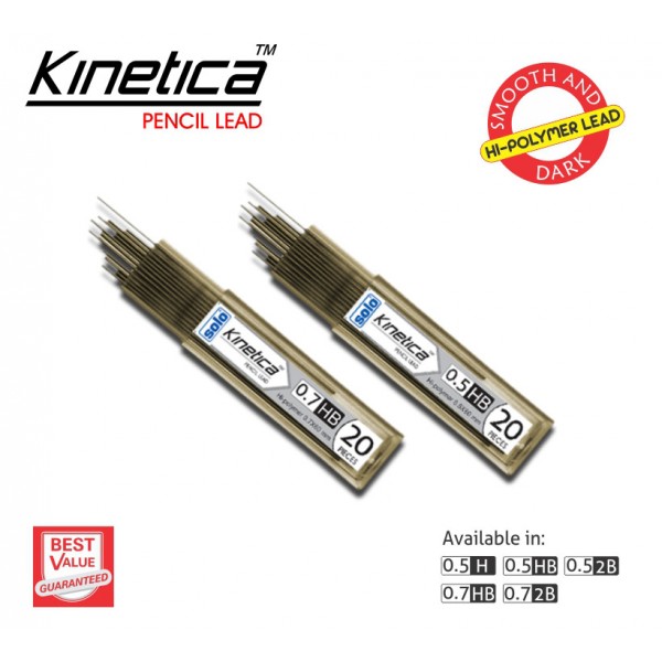 Kinetica Pencil Leads HB 0.7x60mm, Pack of 24 tubes (LPHB7)